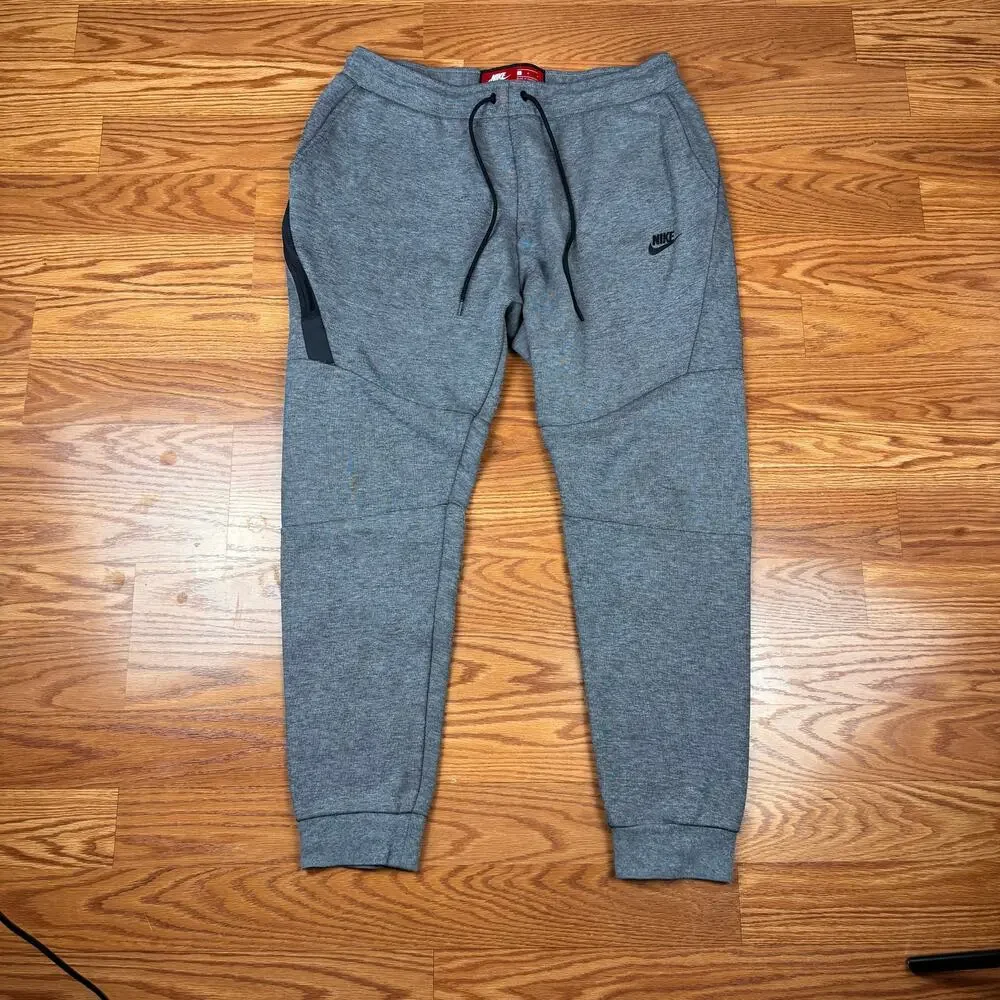 Nike Sportswear Tech Fleece Jogger Sweatpants Carbon Heather Gray Mens Sz L